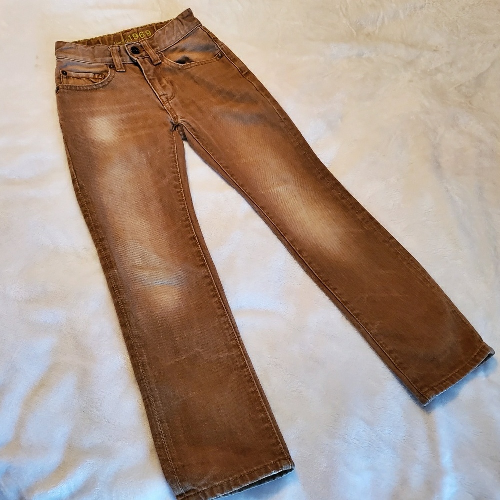 GAP Kids Rust Distressed-Style Jeans